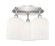 Ballston Three Light Semi-Flush Mount in Satin Nickel (405|516-3C-SN-G559-8GWH)
