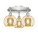 Ballston Three Light Semi-Flush Mount in Satin Nickel (405|516-3C-SN-G128-8)