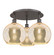 Ballston Three Light Semi-Flush Mount in Oil Rubbed Bronze (405|516-3C-OB-G128-10)