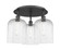 Ballston Three Light Semi-Flush Mount in Matte Black (405|516-3C-BK-G559-8CL)