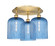 Ballston Three Light Semi-Flush Mount in Brushed Brass (405|516-3C-BB-G559-8BL)
