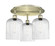 Ballston Three Light Semi-Flush Mount in Antique Brass (405|516-3C-AB-G559-8SDY)