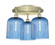 Ballston Three Light Semi-Flush Mount in Antique Brass (405|516-3C-AB-G559-8BL)