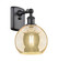 Ballston One Light Wall Sconce in Matte Black (405|516-1W-BK-G128-8)