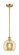 Ballston One Light Mini Pendant in Satin Gold (405|516-1S-SG-G128-8)