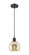 Ballston One Light Mini Pendant in Oil Rubbed Bronze (405|516-1P-OB-G128-6)