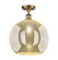 Ballston One Light Semi-Flush Mount in Brushed Brass (405|516-1C-BB-G128-14)