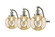 Franklin Restoration Three Light Bath Vanity in Brushed Satin Nickel (405|515-3W-SN-G208-8)