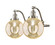Franklin Restoration Two Light Bath Vanity in Brushed Satin Nickel (405|515-2W-SN-G208-8)