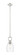 Downtown Urban One Light Mini Pendant in Polished Nickel (405|485-1S-PN-G485-6CL)