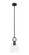Downtown Urban One Light Mini Pendant in Matte Black (405|485-1S-BK-G487-6CL)
