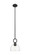 Downtown Urban One Light Mini Pendant in Matte Black (405|485-1S-BK-G486-8CL)