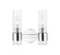 Downtown Urban Two Light Bath Vanity in Polished Chrome (405|467-2W-PC-G467-CL)