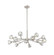 Downtown Urban LED Chandelier in Satin Nickel (405|465-14CR-SN-G465-CL)
