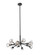 Downtown Urban LED Chandelier in Matte Black (405|465-12CR-BK-G465-CL)