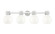 Downtown Urban Four Light Bath Vanity in Brushed Satin Nickel (405|464-4W-SN-G464B-7GW)