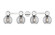 Downtown Urban Four Light Bath Vanity in Polished Nickel (405|464-4W-PN-G464B-7SM)