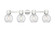 Downtown Urban Four Light Bath Vanity in Polished Nickel (405|464-4W-PN-G464B-7SDY)
