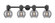 Downtown Urban Four Light Bath Vanity in Matte Black (405|464-4W-BK-G464B-7SM)