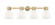 Downtown Urban Four Light Bath Vanity in Brushed Brass (405|464-4W-BB-G464D-7GW)