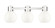 Downtown Urban Three Light Bath Vanity in Polished Nickel (405|464-3W-PN-G464B-7GW)
