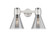 Downtown Urban Two Light Bath Vanity in Satin Nickel (405|464-2W-SN-G464C-7SM)