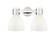 Downtown Urban Two Light Bath Vanity in Polished Nickel (405|464-2W-PN-G464D-7GW)
