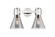 Downtown Urban Two Light Bath Vanity in Polished Nickel (405|464-2W-PN-G464C-7SM)