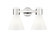 Downtown Urban Two Light Bath Vanity in Polished Nickel (405|464-2W-PN-G464C-7GW)
