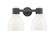 Downtown Urban Two Light Bath Vanity in Matte Black (405|464-2W-BK-G464D-7GW)