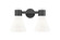 Downtown Urban Two Light Bath Vanity in Matte Black (405|464-2W-BK-G464C-7GW)