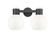 Downtown Urban Two Light Bath Vanity in Matte Black (405|464-2W-BK-G464B-7GW)