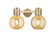 Downtown Urban Two Light Bath Vanity in Brushed Brass (405|464-2W-BB-G464B-7ME)
