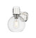 Downtown Urban One Light Wall Sconce in Polished Nickel (405|464-1W-PN-G464B-7SDY)