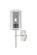 Downtown Urban One Light Wall Sconce in Satin Nickel (405|463-1W-SN-G463-8SM)