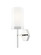 Downtown Urban One Light Wall Sconce in Polished Nickel (405|463-1W-PN-G463-8WH)