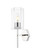 Downtown Urban One Light Wall Sconce in Polished Nickel (405|463-1W-PN-G463-8CL)