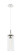 Downtown Urban One Light Pendant in Polished Nickel (405|463-1P-PN-G463-12CL)