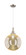 Caden One Light Mini Pendant in Brushed Satin Nickel (405|447-1P-SN-G208-12)