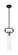 Teresa One Light Pendant in Matte Black (72|60-7153)