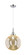 Caden One Light Mini Pendant in Polished Chrome (405|447-1P-PC-G208-12)