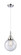 Caden One Light Mini Pendant in Polished Chrome (405|447-1P-PC-G204-8)