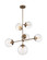 Sky Six Light Pendant in Burnished Brass (72|60-7125)