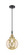 Caden One Light Mini Pendant in Black Antique Brass (405|447-1P-BAB-G208-8)