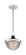 Faro One Light Pendant in Polished Nickel / Black Accents (72|60-7069)