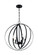 Pendleton Six Light Pendant in Matte Black (72|60-7068)