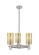 Downtown Urban Three Light Pendant in Satin Nickel (405|434-3CR-SN-G434-7ME)