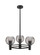 Downtown Urban Three Light Pendant in Matte Black (405|434-3CR-BK-G1213-6SM)