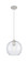 Downtown Urban One Light Pendant in Satin Nickel (405|434-1P-SN-G124-10)