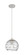 Downtown Urban One Light Pendant in Satin Nickel (405|434-1P-SN-G1213-8CL)